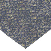 Monogram Navy Gold Leaf New Wohngestaltung Gift Kurzer Tischläufer (Ecke)