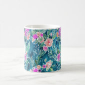 Monogram NAVY TROPICAL PARADISE Hawaiianischer Hib Kaffeetasse (Mittel)