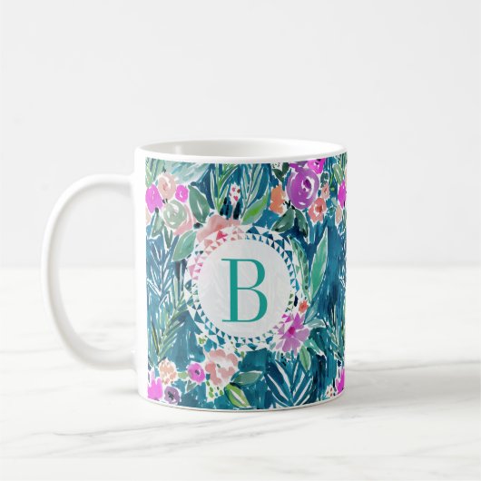 Monogram NAVY TROPICAL PARADISE Hawaiianischer Hib Kaffeetasse (Links)