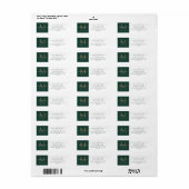 Monogram, neu verheiratet, Rücksendeadresse (Vorne)