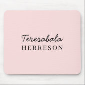 Monogram Neutral Modern Minimalist Stylish Mousepad (Vorne)