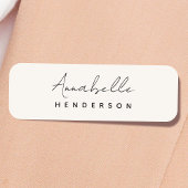 Monogram Neutral Modern Minimalist Stylish Namensschild