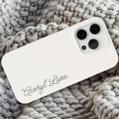 Monogram Neutral Moderne Minimalistisch Stylish Sc Case-Mate iPhone Hülle