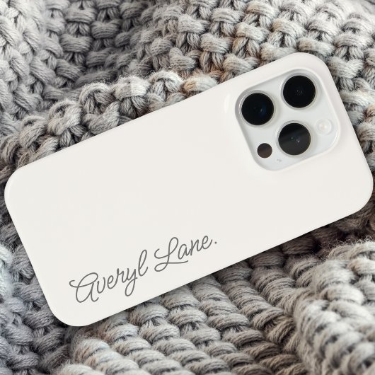 Monogram Neutral Moderne Minimalistisch Stylish Sc Case-Mate iPhone Hülle