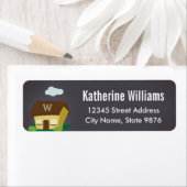 Monogram New Zuhause Return Address Label (Insitu)