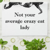 Monogram Nicht deine durchschnittliche verrückte K Geschirrtuch (Gefaltet)