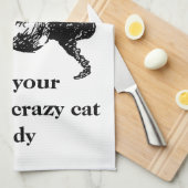 Monogram Nicht deine durchschnittliche verrückte K Geschirrtuch (Viertel Falte)