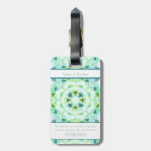 Monogram Niedlich Blue Hübsch Green Magic Star Gir Gepäckanhänger (Rückseite vertikal)
