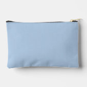 Monogram Niedlich blumenblau Modern Minimalistisch Zubehörtasche (Rückseite)