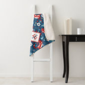 Monogram Niedlich Cat Pattern Sherpa Blanket Sherpadecke (Beispiel)