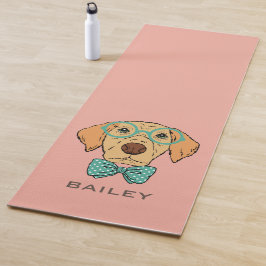 Monogram Niedlich & Funny Labrador Retriever Hipst Yogamatte