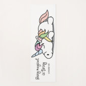 Monogram Niedlich Funny Unicorn Yogamatte (Vorderseite)
