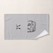Monogram Niedlich Graphics Elephant Personalisiert Badhandtuch Set (Handtuch)