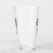 Monogram Niedlich Graphics Elephant Personalisiert Glas (Rechts)