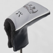Monogram Niedlich Graphics Elephant Personalisiert Golf Headcover (3/4 Vorderseite)