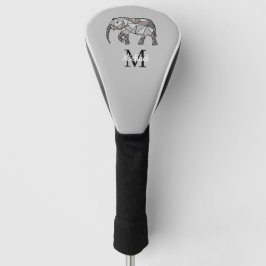 Monogram Niedlich Graphics Elephant Personalisiert Golf Headcover