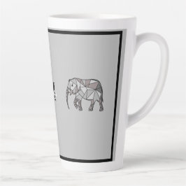 Monogram Niedlich Graphics Elephant Personalisiert Milchtasse