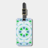 Monogram Niedlich Green Hübsch Blue Magic Star Gir Gepäckanhänger (Vorderseite vertikal)