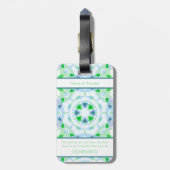 Monogram Niedlich Green Hübsch Blue Magic Star Gir Gepäckanhänger (Rückseite vertikal)