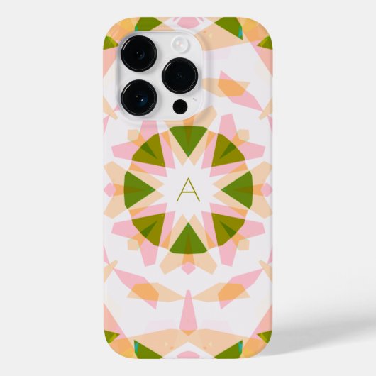 Monogram Niedlich Green Hübsch Pink Magic Star Gir Case-Mate iPhone Hülle (Rückseite)