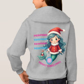 Monogram Niedlich Little Mermaid Celebrate Weihnac Hoodie (Rückseite)