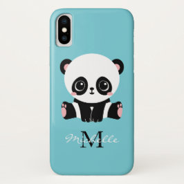 Monogram Niedlich Panda Personalisiert Bubble Gum  Case-Mate iPhone 14 Hülle
