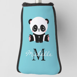 Monogram Niedlich Panda Personalisiert Bubble Gum  Golf Headcover