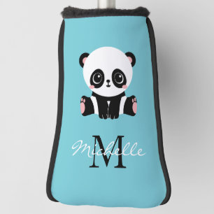 Monogram Niedlich Panda Personalisiert Bubble Gum  Golf Headcover
