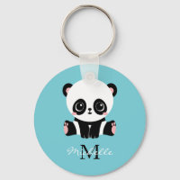 Monogram Niedlich Panda Personalisiert Bubble Gum