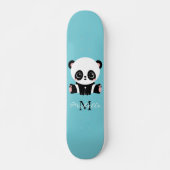 Monogram Niedlich Panda Personalisiert Bubble Gum  Skateboard (Vorne)