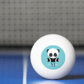 Monogram Niedlich Panda Personalisiert Bubble Gum Tischtennisball (Netto)