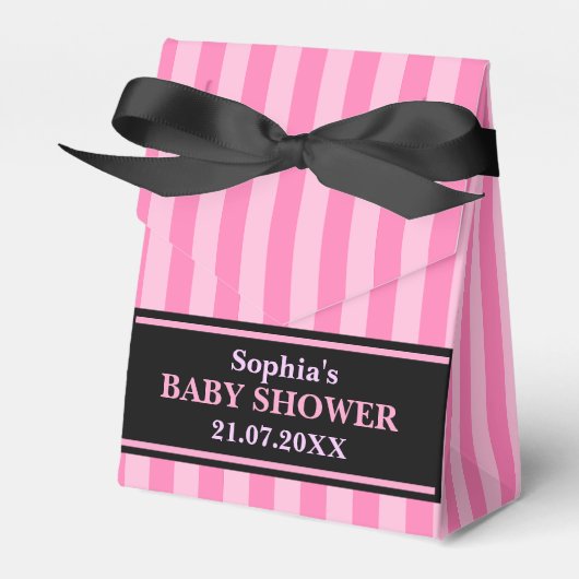 Monogram Niedlich Pattern Baby Dusche Geschenkschachtel (Vorderseite)