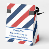 Monogram Niedlich Pattern Baby Dusche Geschenkschachtel (Rückseite)