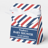 Monogram Niedlich Pattern Baby Dusche Geschenkschachtel (Vorderseite)