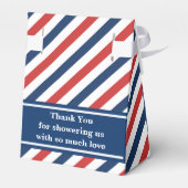 Monogram Niedlich Pattern Baby Dusche Geschenkschachtel (Rückseite)