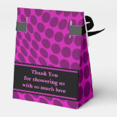 Monogram Niedlich Pattern Baby Dusche Geschenkschachtel (Rückseite)