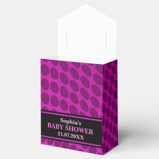 Monogram Niedlich Pattern Baby Dusche Geschenkschachtel (Geöffnet)