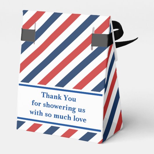 Monogram Niedlich Pattern Baby Dusche Geschenkschachtel (Rückseite)