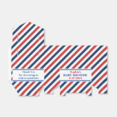 Monogram Niedlich Pattern Baby Dusche Geschenkschachtel (Ungefaltet)