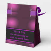 Monogram Niedlich Pattern Baby Dusche Geschenkschachtel (Rückseite)