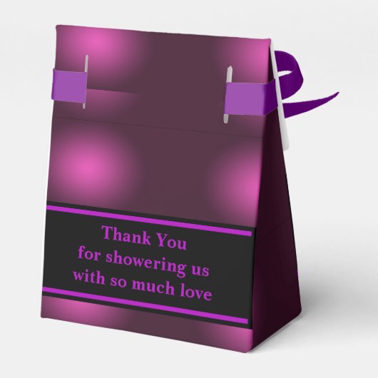 Monogram Niedlich Pattern Baby Dusche Geschenkschachtel (Rückseite)