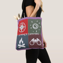 Monogram niedlich Retro Summer Camping Tasche