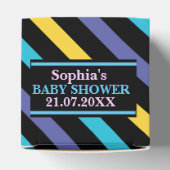 Monogram Niedlich Stripe Baby Showdusche B Geschenkschachtel (Oben)