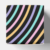 Monogram Niedlich Stripe Babydusche Geschenkschachtel (Oben)