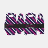 Monogram Niedlich Stripe Babydusche Geschenkschachtel (Ungefaltet)