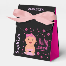 Monogram Niedlich Stripe Babydusche Geschenkschachtel