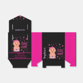 Monogram Niedlich Stripe Babydusche Geschenkschachtel (Ungefaltet)