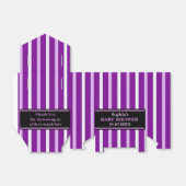 Monogram Niedlich Stripe Babydusche Geschenkschachtel (Ungefaltet)