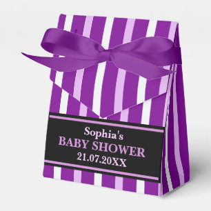 Monogram Niedlich Stripe Babydusche Geschenkschachtel