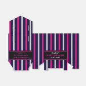 Monogram Niedlich Stripe Babydusche Geschenkschachtel (Ungefaltet)
